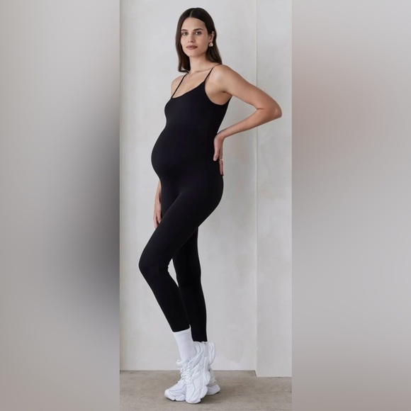 The Kate Maternity Bumpsuit, Black, Small - Picture 1 of 2